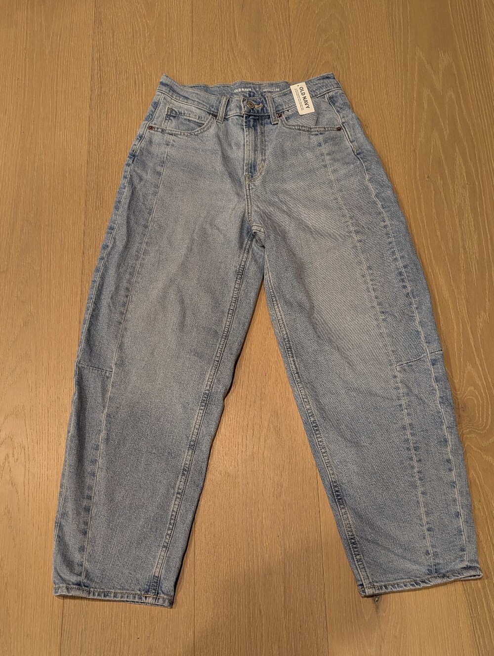 Old Navy Blue Barrel Leg Jeans